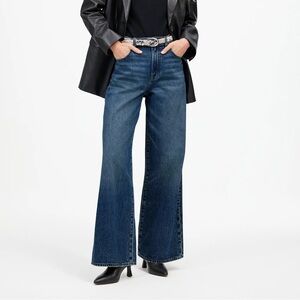 New Madewell Superwide-Leg Jeans in Concho Wash Size 26